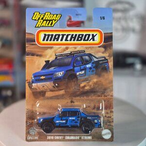 2024 Matchbox Off Road Rally #1/6 2016 Chevy Colorado Xtreme Blue ZR2 NIP